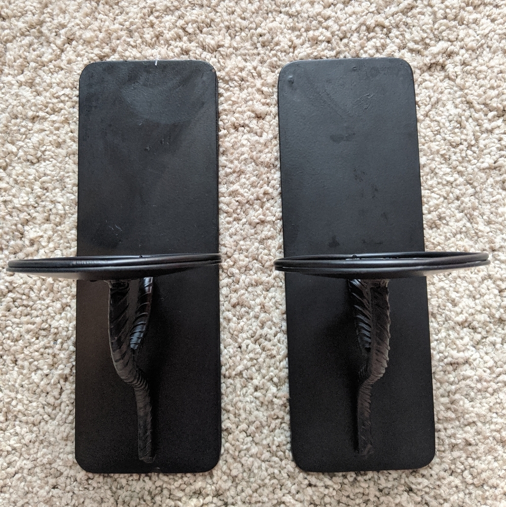 Metal Wall Mounted Candle Holders // Set of 2